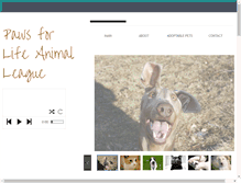 Tablet Screenshot of pawsforliferiverton.org